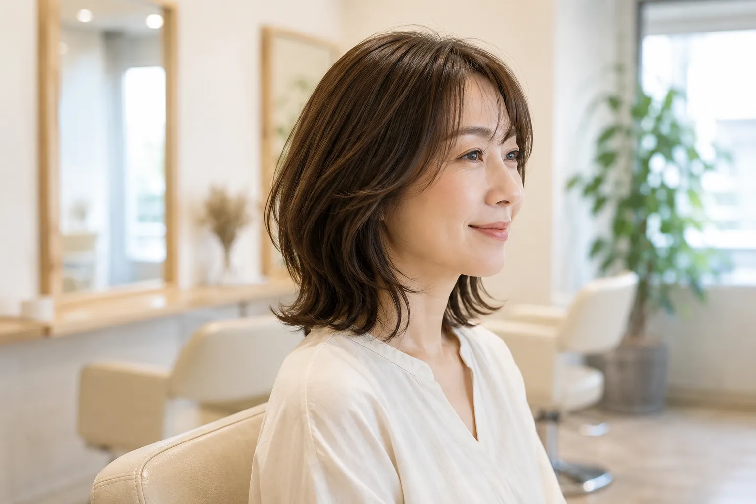 伊万里美容室Hair Room ALIDAの大人女性向けカットスタイルイメージ