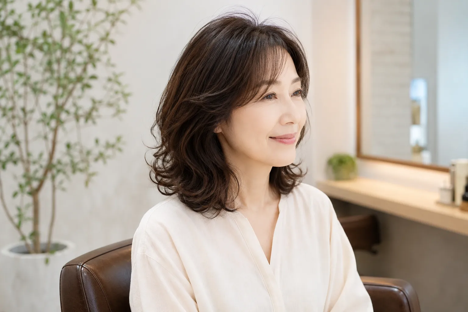 伊万里美容室Hair Room ALIDAの大人女性向けパーマスタイルイメージ